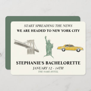 Convite NYC Bachelorette