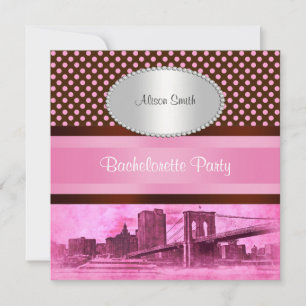 Convite NYC Skyline Brooklyn Bridge Boat 3 Bachelorette