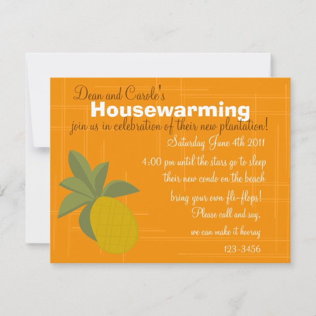 Convite O Abacaxi Incrível (Frente)