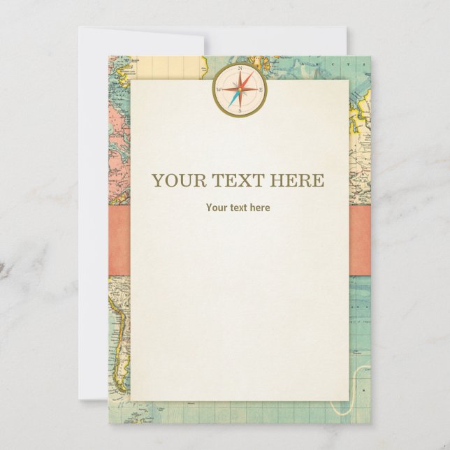 Convite O Adventure inicia o sinal de Mesa da placa de Chá (Frente)