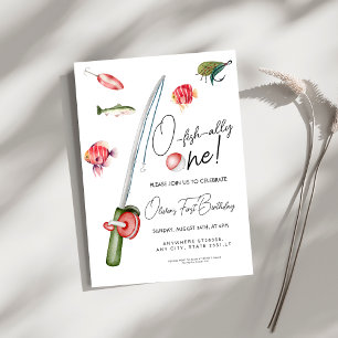 Convite o aliado de peixe um primeiro aniversario