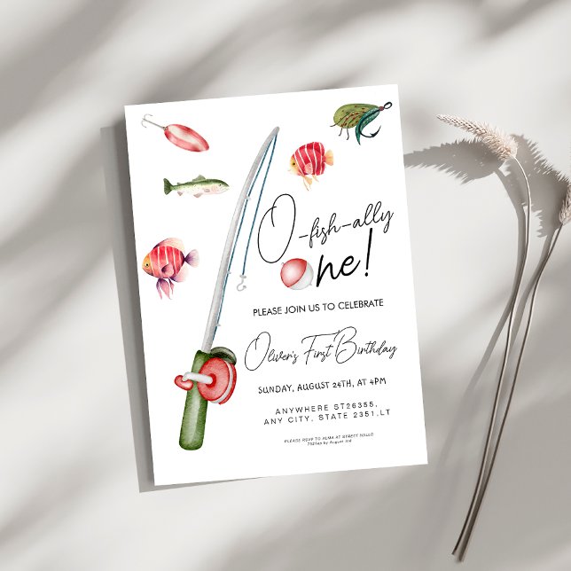 Convite o aliado de peixe um primeiro aniversario (Criador carregado)