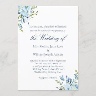 Convite O amor da aguarela é casamento cristão paciente