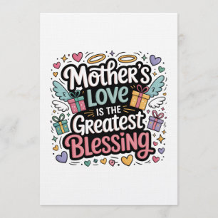 Convite O Amor Da Mãe É A Maior Benção