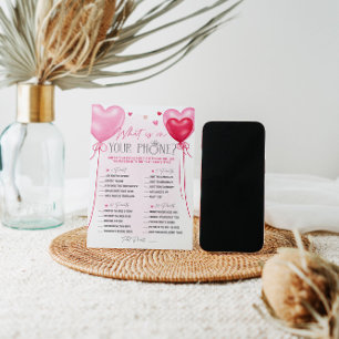 Convite O amor de Galentine está no jogo do telefone aéreo