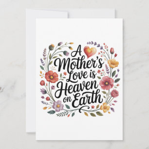 Convite O Amor de uma Mãe é o Céu na Terra