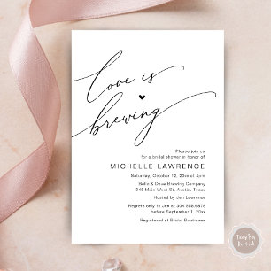 Convite O amor é a criação, a celebração do Chá de panela