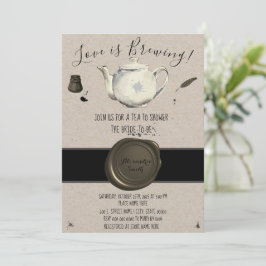 Convite O amor é a criação | Chá de panela de chá