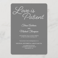 O amor é a Recepção de casamento do paciente