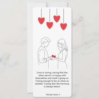 Convite O amor é carinho