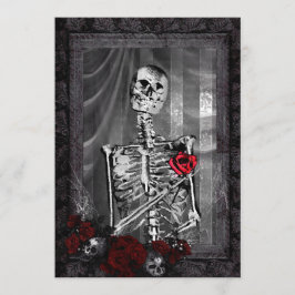 Convite O Amor É Casamento Gótico Eterno