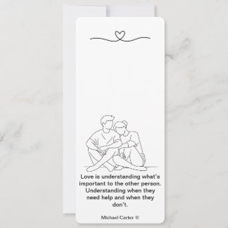 Convite O amor é compreensão