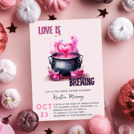 Convite O amor é criar caldeirão do Chá de panela da Poção