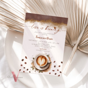 Convite O amor é criar Chá de panela de amantes do café