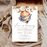 Convite O Amor É Criar Chá de panela De Café<br><div class="desc">Este adorável convite captura a essência do amor e o encanto delicioso de uma celebração temerária do café.</div>
