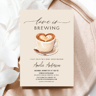 Convite O amor é criar Chá de panela de café