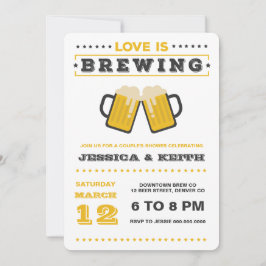 Convite O Amor É Criar Chá de panela De Casamento De Cerve