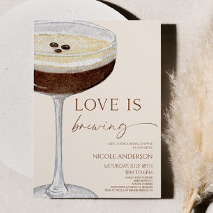 Convite O Amor É Criar Chá de panela Expresso Martini