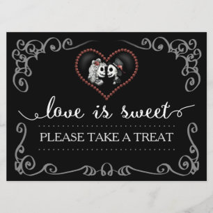 Convite O Amor é Doce Pegue um Tratamento Sinal de Esquele