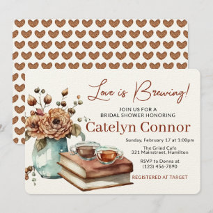 Convite O amor é fazer copa de café e Chá de panela de liv