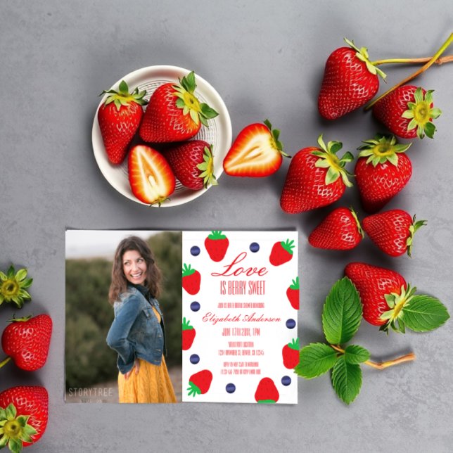 Convite O Amor É Fruta Muito Doce Chás de Noiva (Criador carregado)