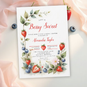 Convite O Amor é Muito Doce Jardim de Frutas Silvestres Ch