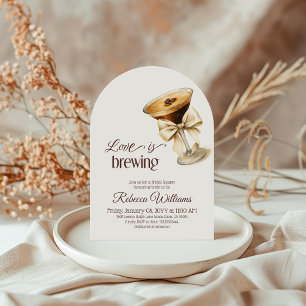 Convite O amor é o Arco Espresso Martini Chá de panela