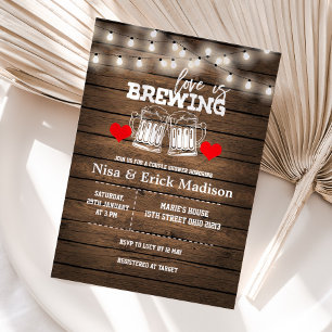 Convite O amor está criando Chá de panela