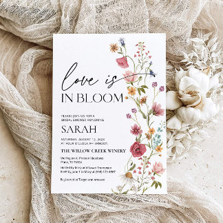 Convite O amor está em Bloom | Chá de panela