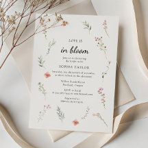 O Amor Está em Festa Delicada Floral Chá de Noiva