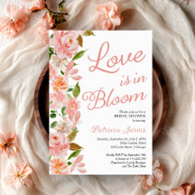 O Amor Está em Flor Chá de Noiva Rosa Floral