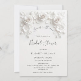 Convite O Amor Está em Flor | Rosas Flores 3D