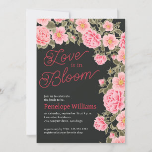 CONVITE O AMOR ESTÁ EM ROSAS SELVAGENS BONITO DE PINCO BLO