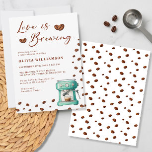 Convite O Amor Está Fermentando Máquina de Café Chá de Noi