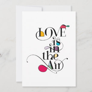 Convite O amor está no ar