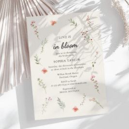 Convite O amor está no Chá de panela de Bolinho de Flor Se