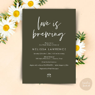 Convite O amor está se formando, Festa de Cerveja Chá de p