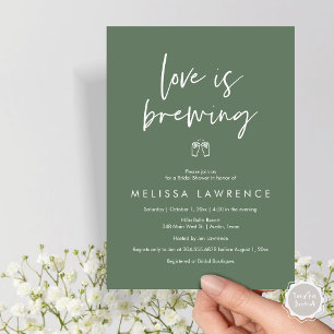Convite O amor está se formando, Festa de Cerveja Chá de p