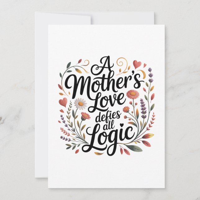 Convite O Amor Materno Desafia Toda Lógica (Frente)