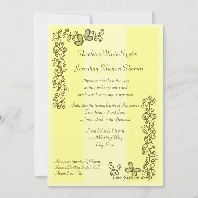 Convite O Amor Nos Dá Asas (Frente)