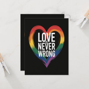 Convite O amor nunca está errado Mês do Orgulho LGBT