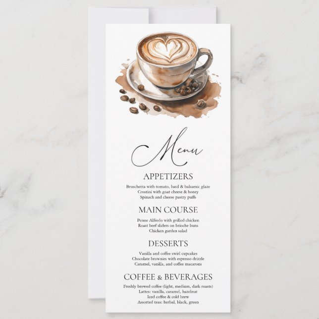 Convite O Amor pelo Café está Fermentando Chá de Noiva (Frente)