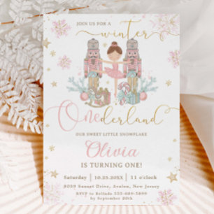 Convite O Aniversário de 1 ano do Onederland de Inverno do