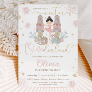 Convite O Aniversário de 1 ano do Onederland de Inverno do