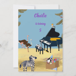 Convite O aniversário do Piano de Limur Prodigy
