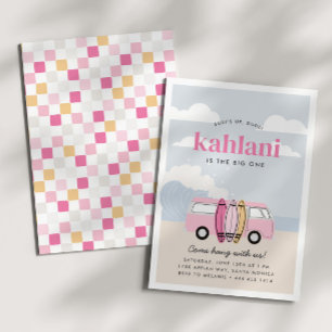 Convite O aniversário do Surf de praia de 1rua das grandes