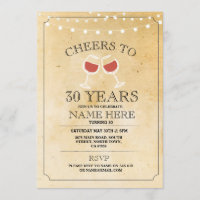 O aniversário rústico das luzes da degustação de