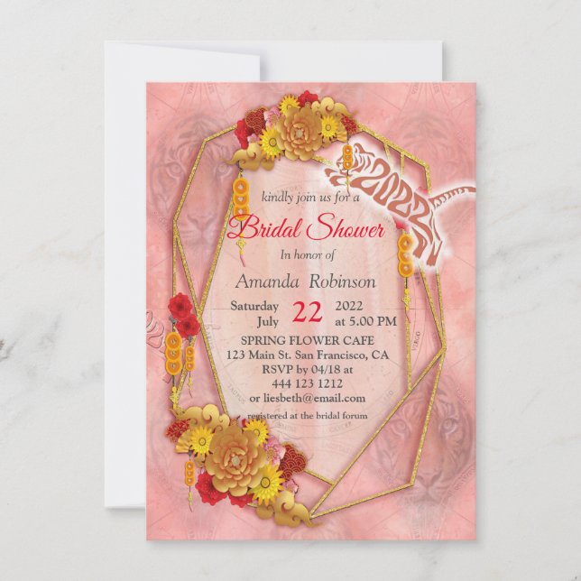 Convite O Ano do Tigre (Frente)