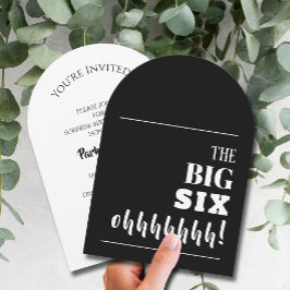 Convite O arco de Festa de aniversário BIG 60th