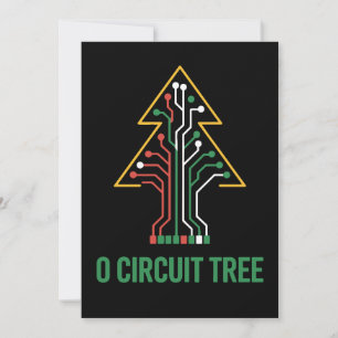 Convite O Árvore Circuito Natal Xmas Engenheiro Feriado